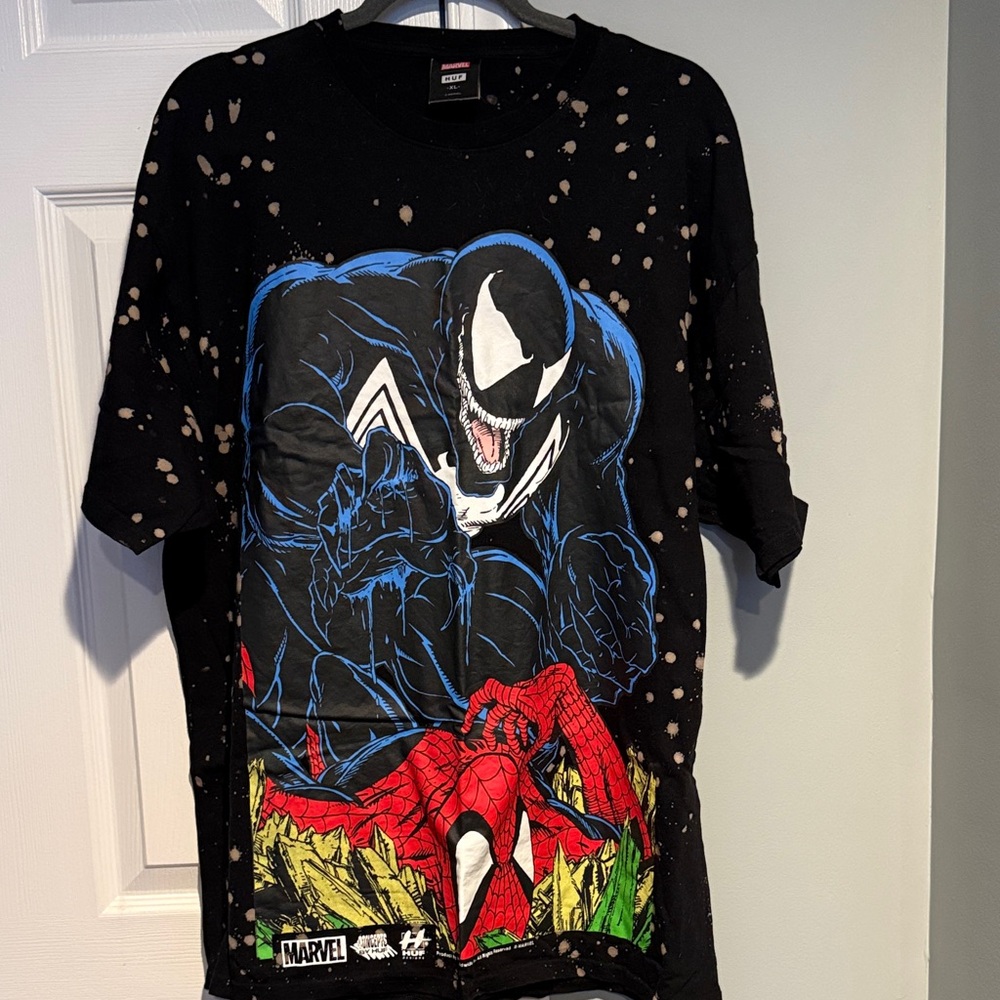 HUF Black and Blue Venom Graphic Tee